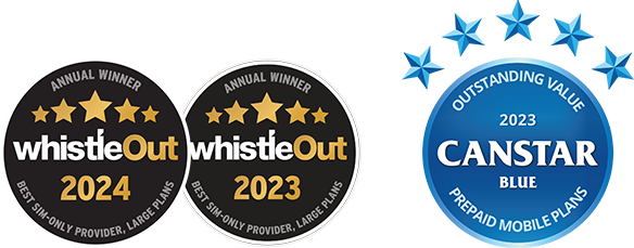Whistleout award 2023, Whistleout award 2024, Canstar award 2023
